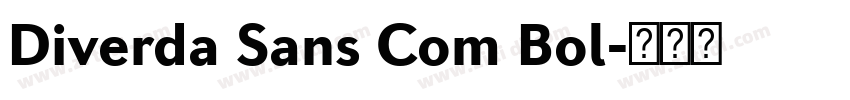 Diverda Sans Com Bol字体转换